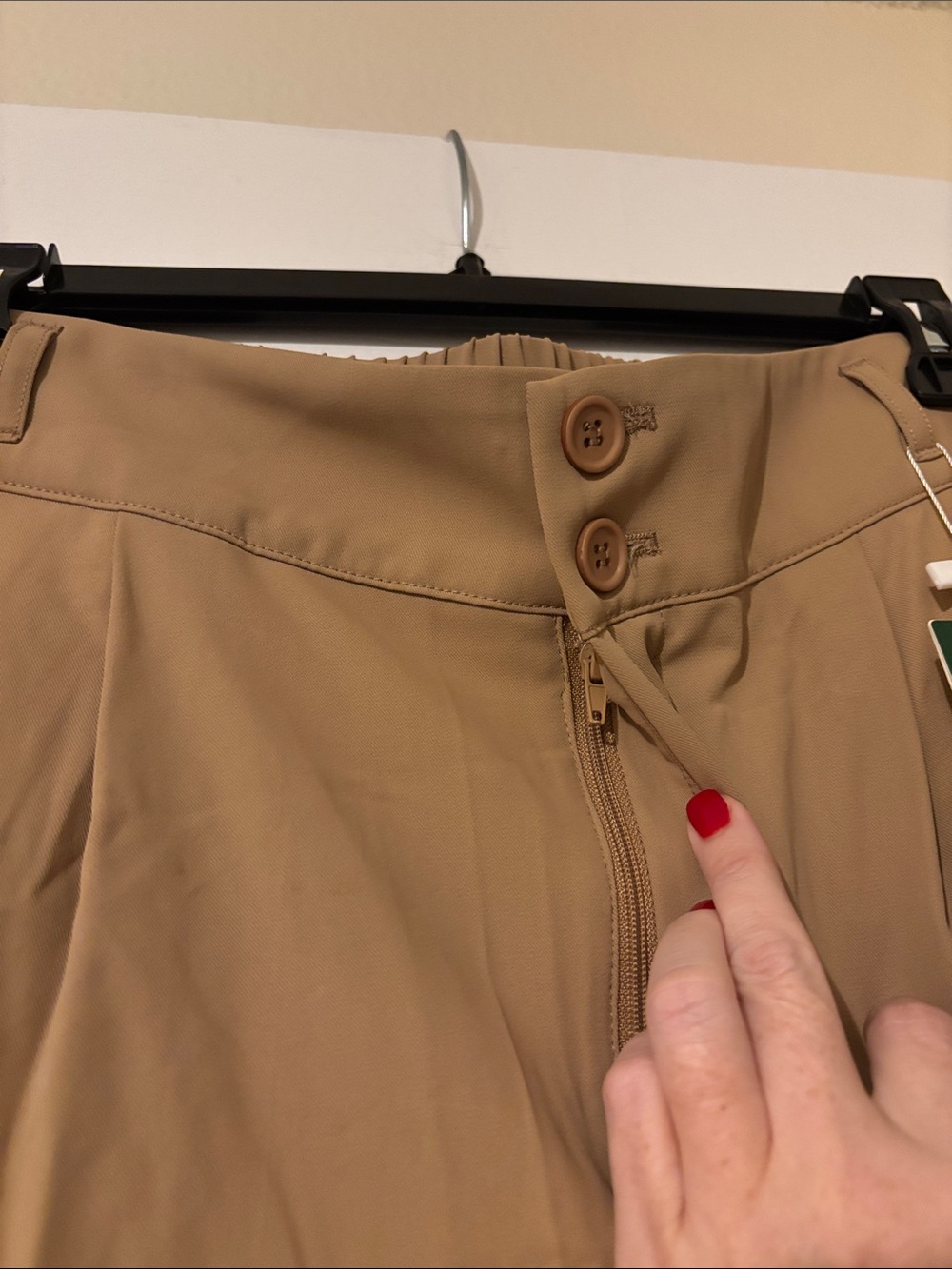 HALARA Women’s High Waisted Wide-Leg Work Pants in Camel-Size XL - Picture 4 of 10